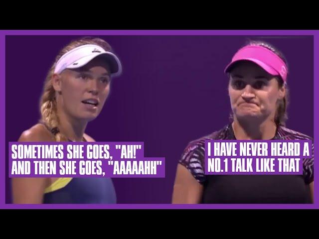 Wozniacki Frustrated With Niculescu | Sometimes She Goes "Ah!", And Then She Goes "Aaaaaahh"