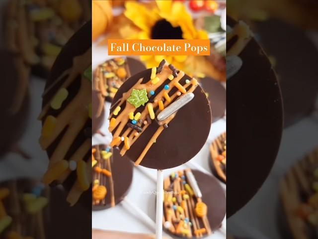 #chocolatepops #chocolate #candystutorials #falltreats #Lollipop #FallVibes #fall