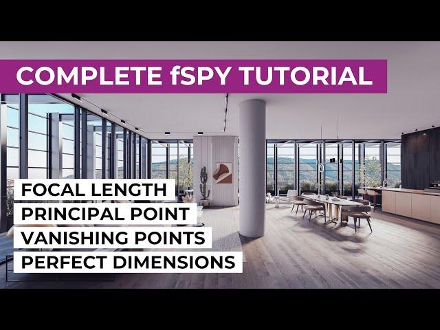 BEST way to use fSpy | ALL Options explained | FULL camera matching workflow with Blender