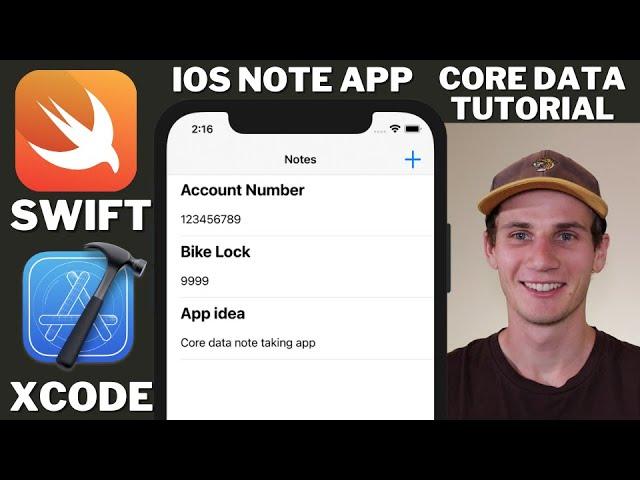 Note App Core Data Swift Xcode Tutorial