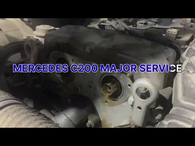 Mercedes Benz C200 Major Service (Best German car Workshop in Dubai)