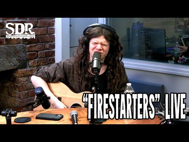 Musician Sawyer Hill performs "Firestarters" live in studio