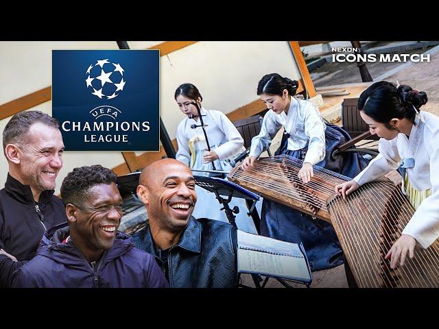 Henry, Seedorf, Shevchenko love to listen Champions League Song KOREAN STYLE!