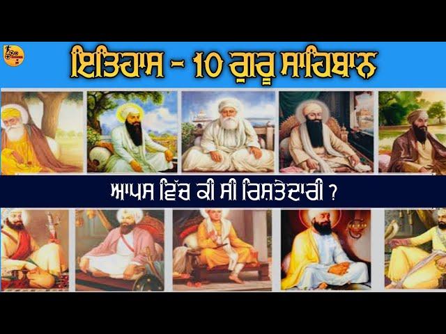 Quick history of all ten sikh guruji | guru gobind singh ji | sikh gurus family tree