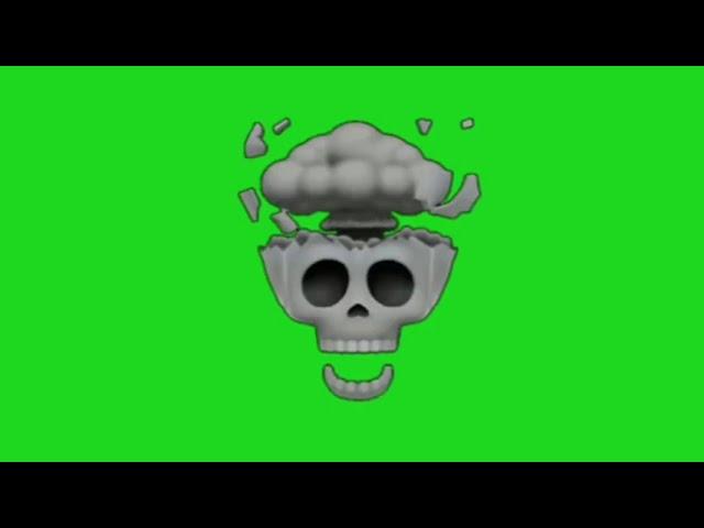 Skull emoji effect with Green Screen video.... #trollface #troll #skullemoji