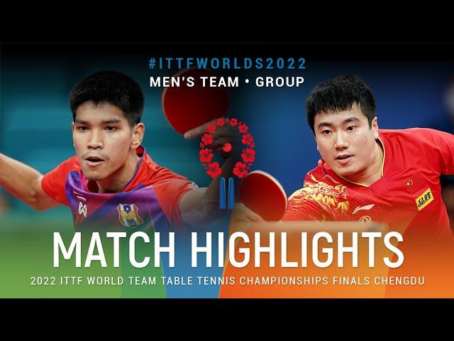 Highlights | Pattaratorn Passara (THA) vs Liang Jingkun (CHN) | MT Grps | #ITTFWorlds2022