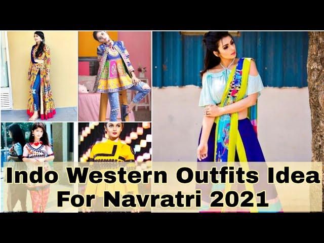 Indo Western Look For Navratri 2022|Navratri Kediyu Dress Design For Garba/Dadiya | #Youtubeshorts