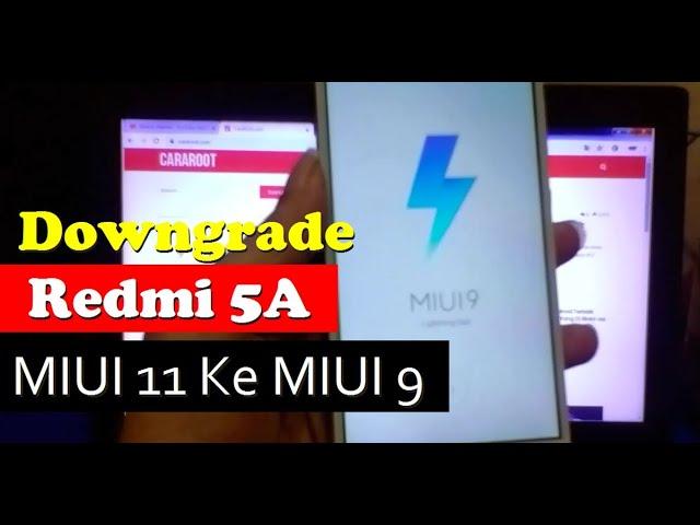 Cara Downgrade Xiaomi Redmi 5A MIUI 11 Oreo Ke MIUI 9 Nougat Tanpa PC (via TWRP)