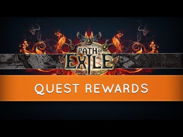 Path of Exile : Quest Rewards - Skill Gems, Skill points and more!