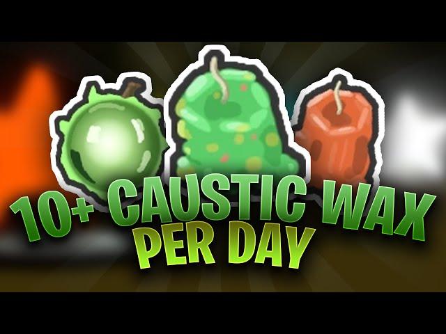 How to *FARM* 10+ Caustic Wax *PER DAY* | Bee Swarm Simulator