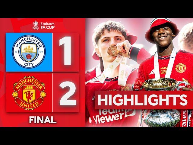 Garnacho & Mainoo Lead United Glory!  | Man City 1-2 Man United | Final | Emirates FA Cup 23-24