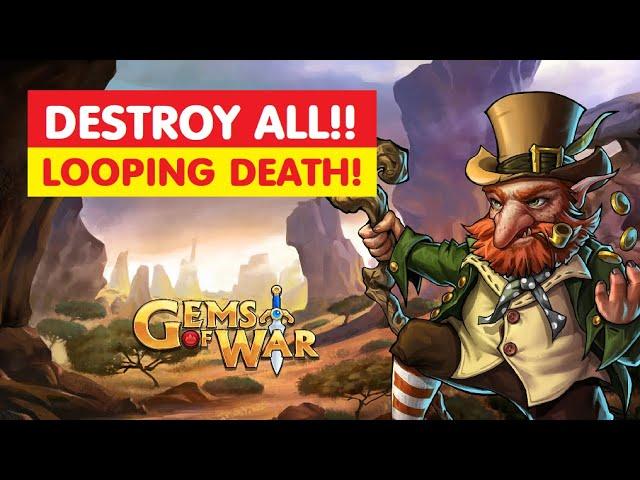 Gems of War Facing Death World Event! Best Fast One Shot Team?