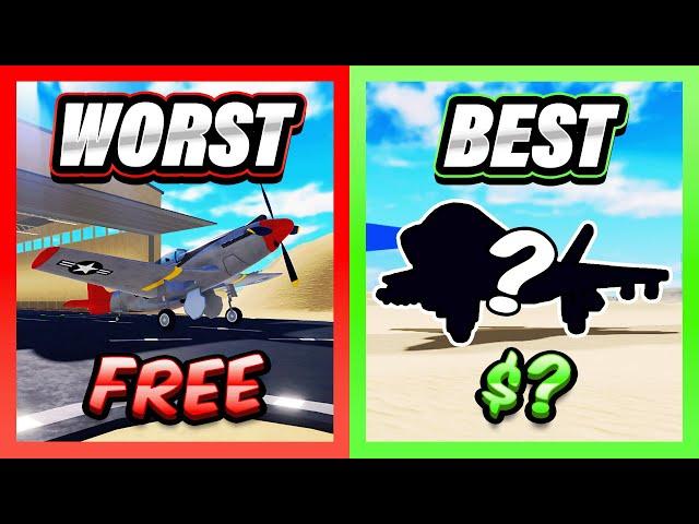 RANKING EVERY SINGLE PLANE In War Tycoon!