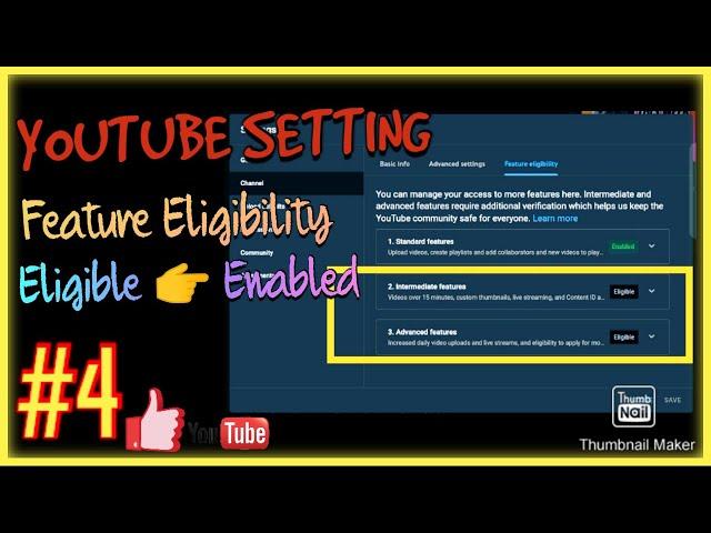 Enabled All the Feature Eligibility, YouTube Setting/2022_soloop