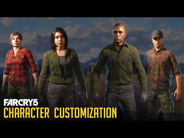 Far Cry 5 - All Character Customizations (Male & Female) All Faces/Hair/Clothes