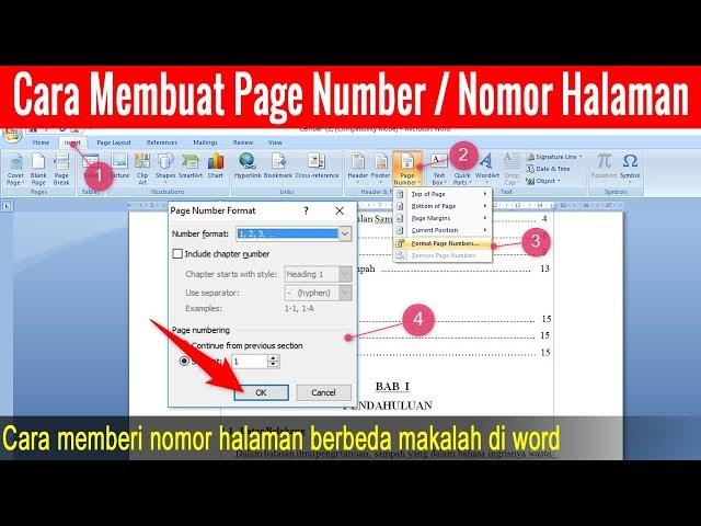 How to Make Paper Page Numbers in Word - Page Numbers