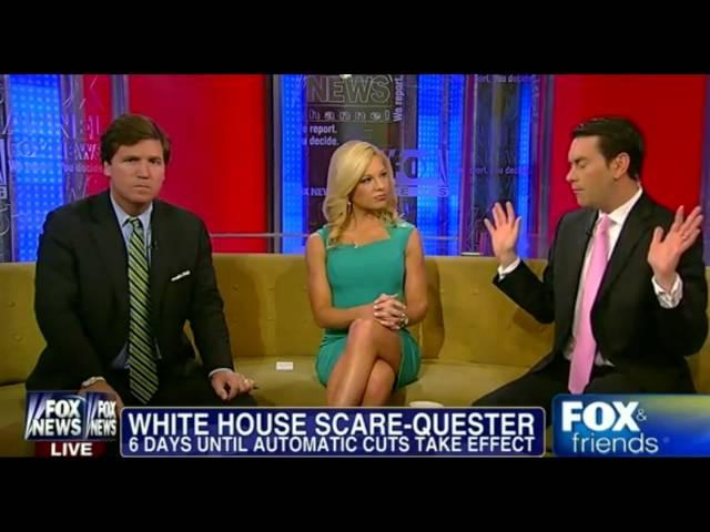 Anna Kooiman hot legs cross - Fox & Friends - 03/23/13