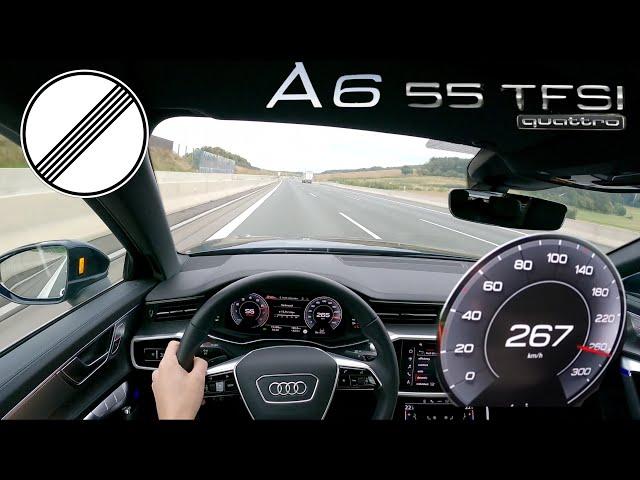 2023 Audi A6 Avant 55 TFSI Quattro 340PS TOP SPEED GERMAN AUTOBAHN DRIVE POV