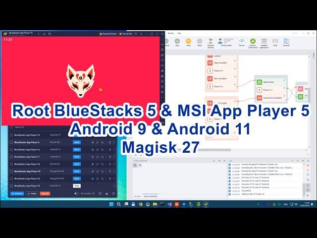 How to Root BlueStacks 5 (5.21+) & MSI App Player 5 (Magisk 27) (Updated)