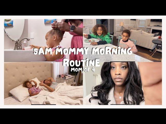 5AM MORNING ROUTINE | MOM OF 4 | KIDS SCHOOL GRWM