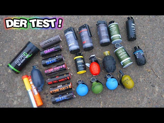 PAINTBALL TEST: Flash-Granaten, Tretmine, Signalfackeln, XXL Rauchgranaten u.v.m. !