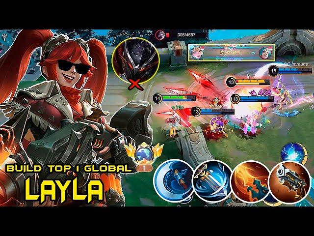 WTF DAMAGE!!LAYLA NEW BEST 1 HIT BUILD 2024 - BUILD TOP 1 GLOBAL LAYLA ~ MLBB