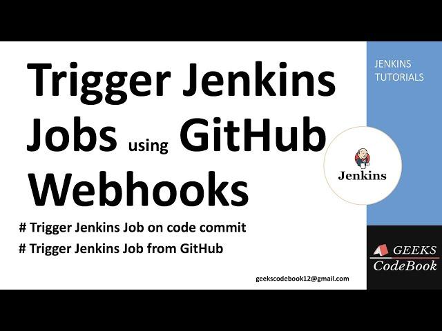 Jenkins #6 | Auto Trigger Jenkins Jobs using GitHub Webhooks