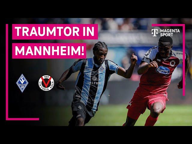 SV Waldhof Mannheim - FC Viktoria Köln, Highlights mit Live-Kommentar | 3. Liga | MAGENTA SPORT