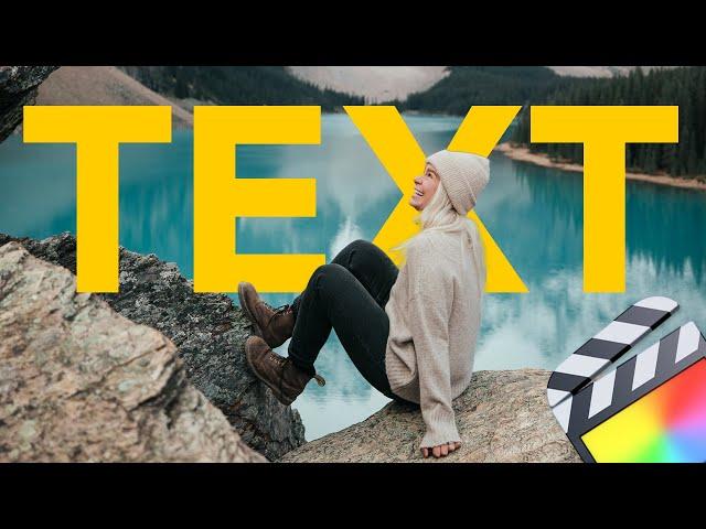 How to place TEXT Behind Moving Objects Final Cut Pro