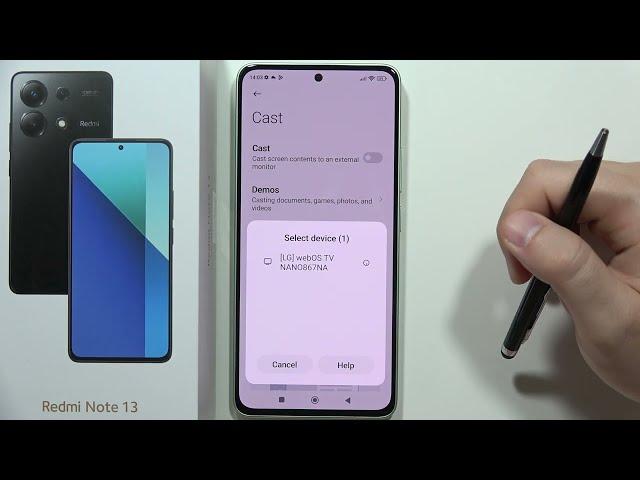 How to Cast Screen to TV on Redmi Note 13 - Screen Mirroring