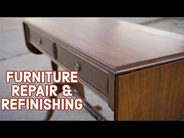 Thrift Store Rescue #20 | Repairing and Refinishing A Vintage Table | Furniture Restoration
