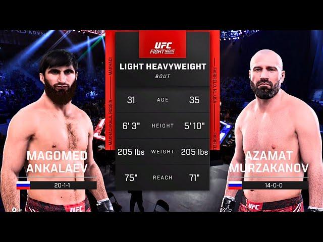 Magomed Ankalaev vs Azamat Murzakanov FULL FIGHT | UFC 5 AI Simulation (CPU vs CPU)