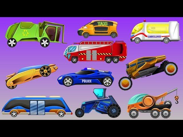 kids tv channel | futuristic street vehicles | cartoon cars for children