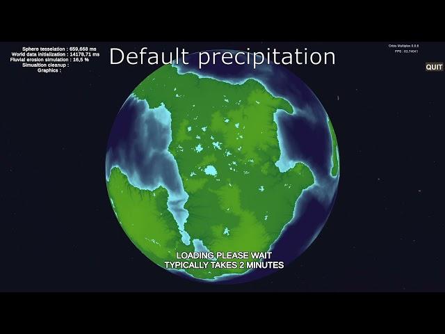 Precipitation variation : Timelapse #3