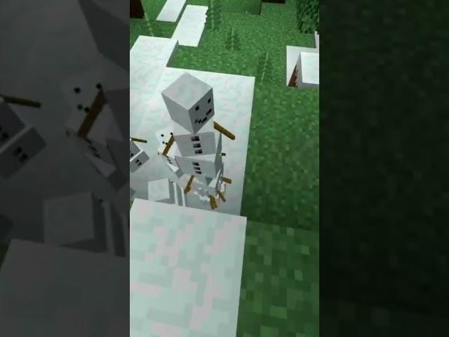 BABY ENDERMAN vs BABY SNOWMAN  MINECRAFT