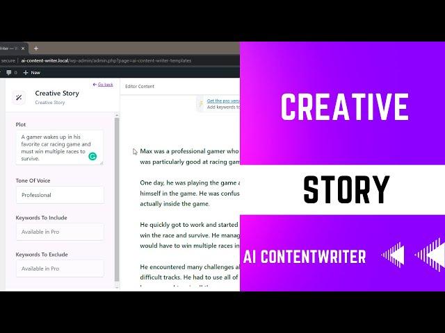 How to Create Creative Story using WP AI Content Writer