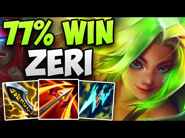 77% WIN RATE ZERI IN CHALLENGER! | CHALLENGER ZERI ADC GAMEPLAY | Patch 14.13 S14