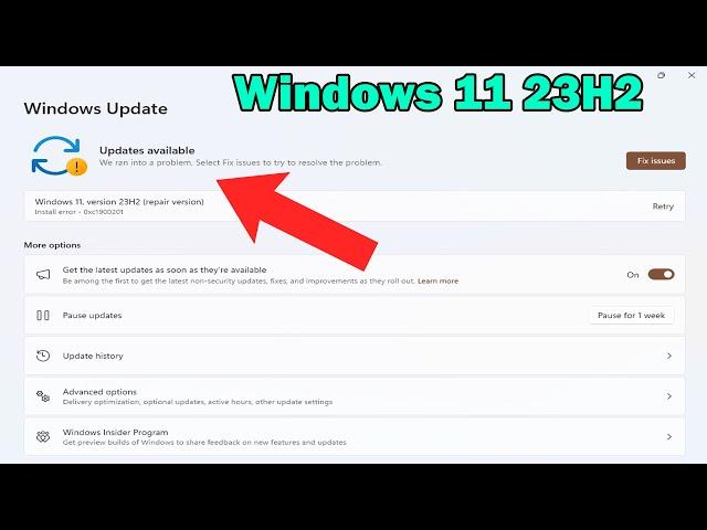 Fix Windows Update Error 0xc1900201 in Windows 11 Version 23H2: Step-by-Step Guide!