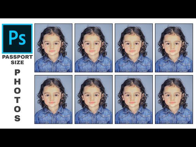 How to make passport size photos in Adobe Photoshop #shorts #short