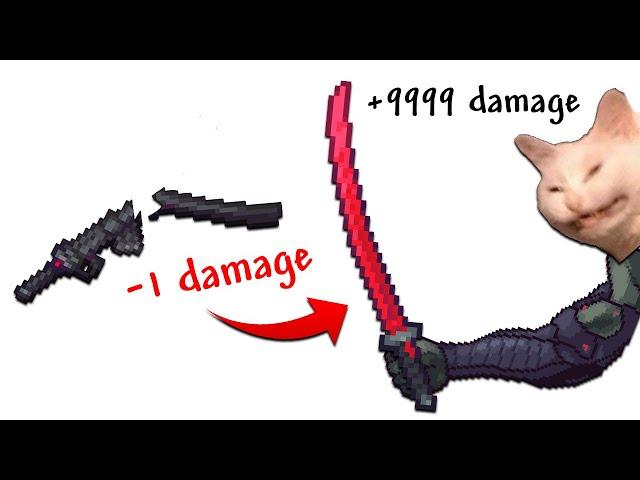 terraria, but i start with 1 damage Murasama