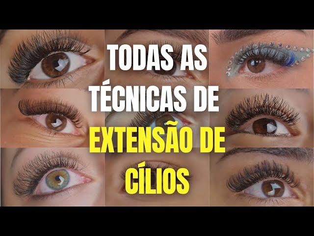  CONHEÇA TODOS OS TIPOS DE EXTENSÃO DE CÍLIOS