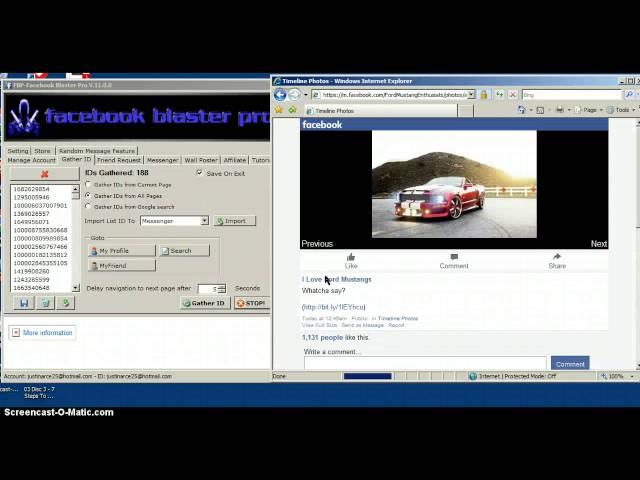 Facebook Blaster Pro Tutorial/Setup