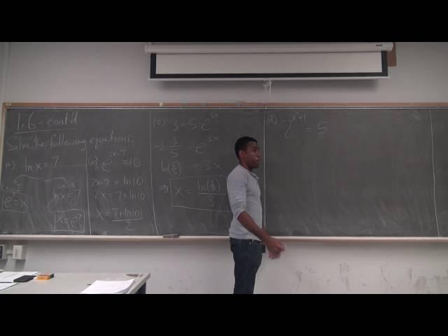 Math 205 JW Lecture 6 - Algebra with exponentials and logs; Average Rate of Change; Intro to Limits