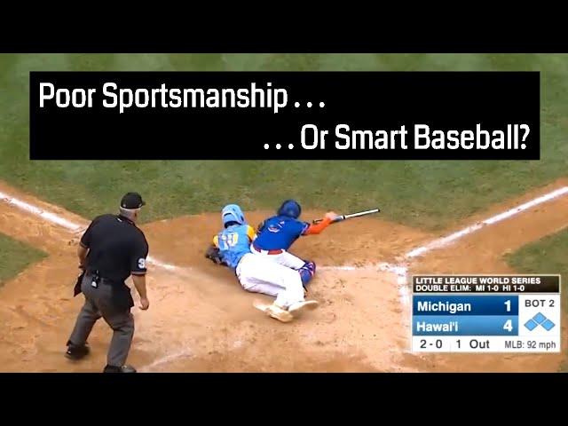 LLWS - Baseball Cheap Shot or Smart base running?