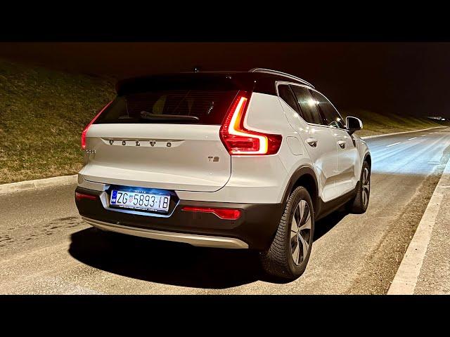 VOLVO XC40 2021 at night - CRAZY LED lights, DIGITAL COCKPIT views & POV night