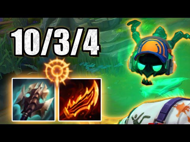 AD Janitor Thresh Cleans Out Top Lane - AD Thresh Top - League of Legends