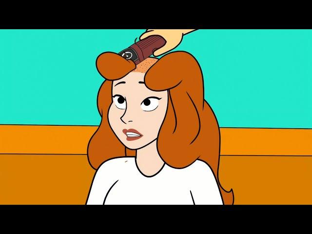 Daphne Lost a Bet and Gets Her Head Shaved Bald (4K remaster)