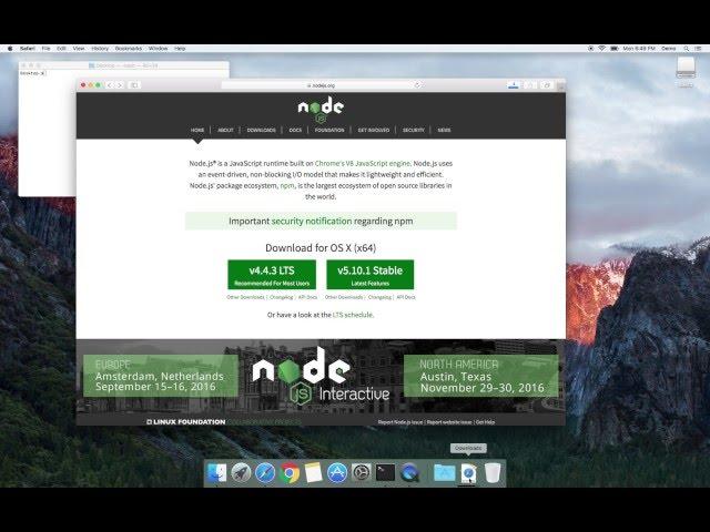 How to install NODE JS and NPM on Mac: expained in 2 minutes