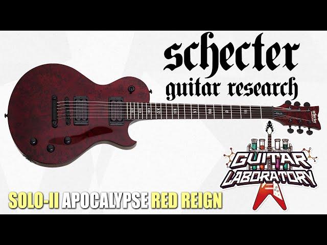 [Eng Sub] SCHECTER SOLO-II APOCALYPSE RED REIGN electric guitar