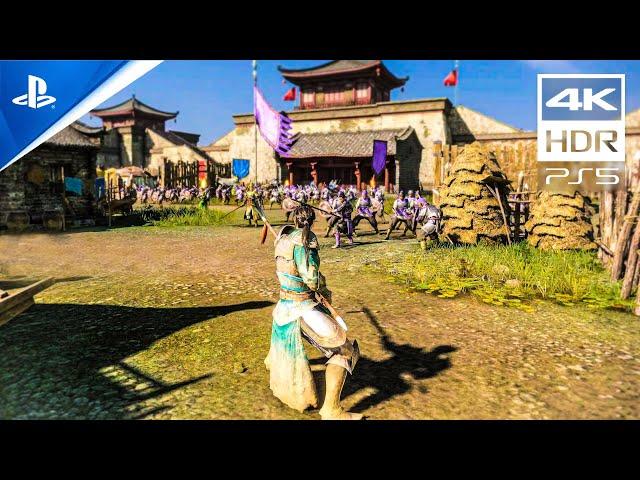 PS5 Gameplay  Dynasty Warriors 9 EMPIRES Gameplay - Officer Zhao Yun  4K 60fps HDR